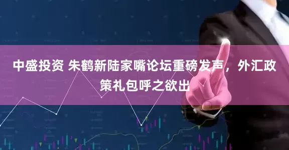 中盛投资 朱鹤新陆家嘴论坛重磅发声，外汇政策礼包呼之欲出
